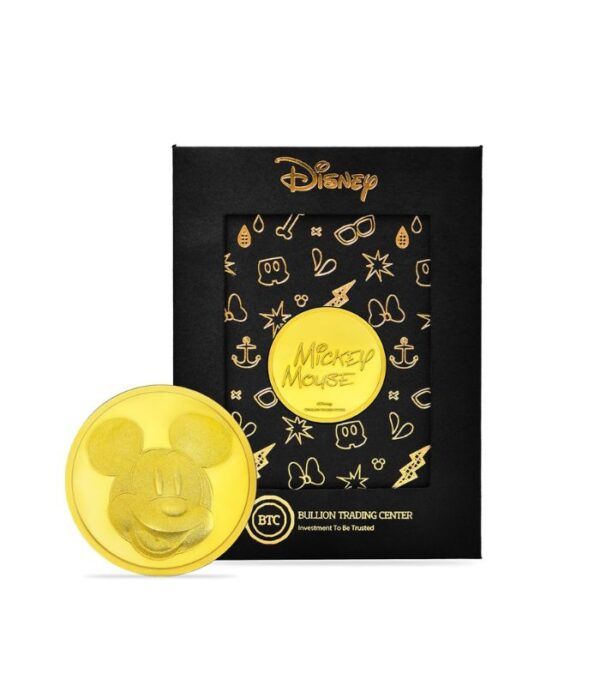 24k ” Disney – Minnie Mouse ” Yellow Gold Coin – 8g