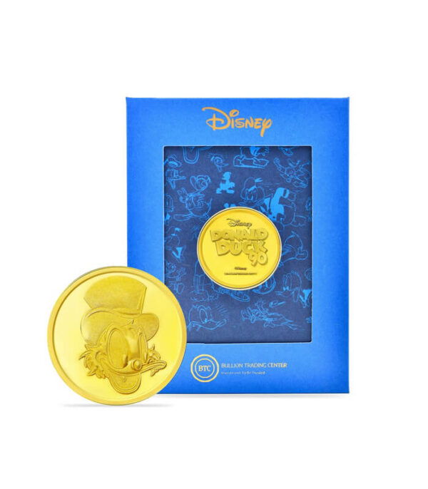 24k ” Disney – Uncle Scrooge” Yellow Gold Coin – 8g